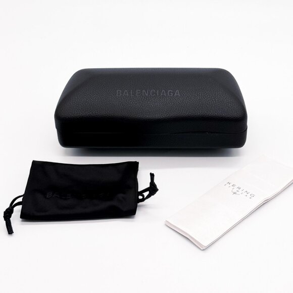 NEW BALENCIAGA BB0360S 005 SUNGLASSES UNISEX BLACK RECTANGULAR BALENCIAGA - Picture 13 of 13